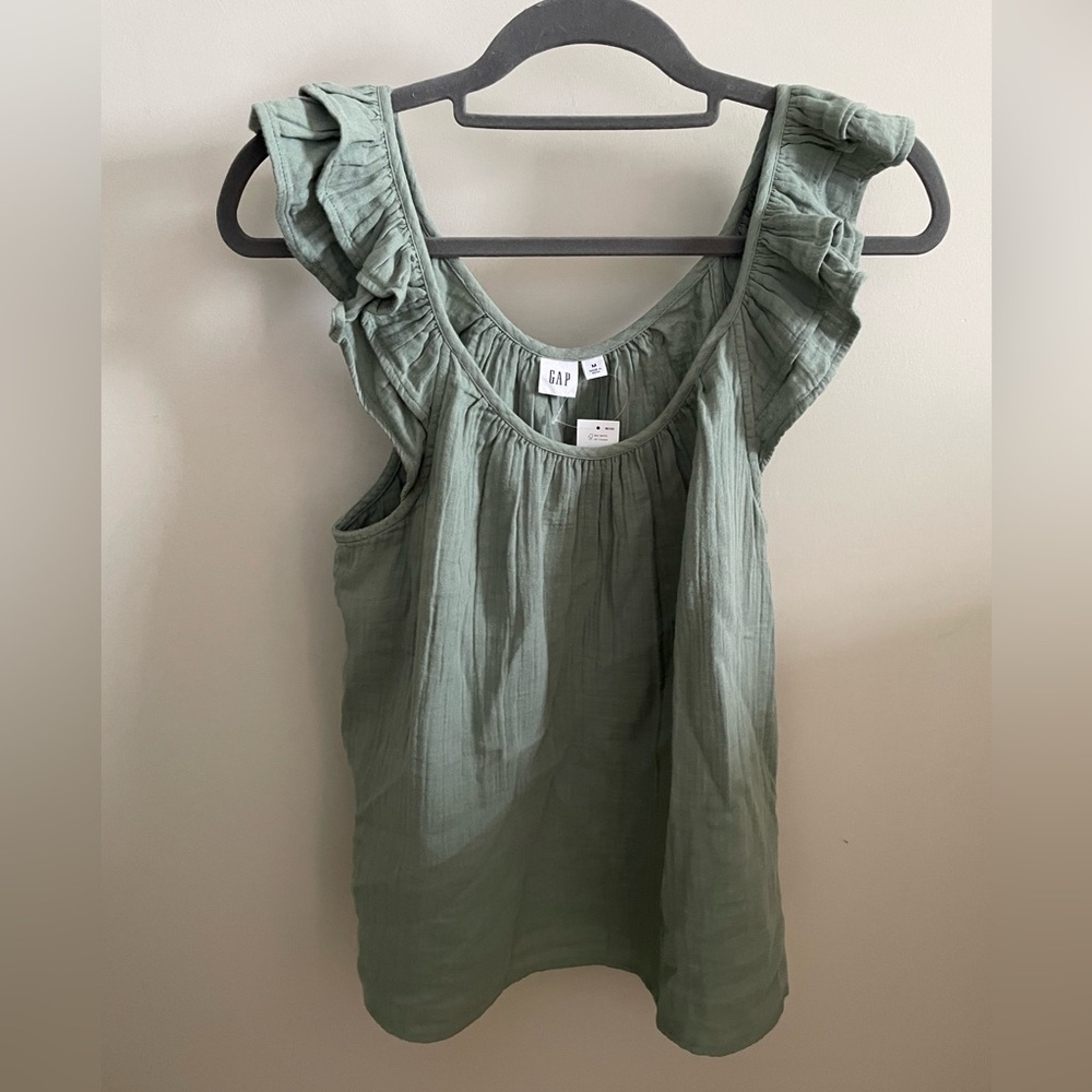 Flutter Sleeve Gauze Top